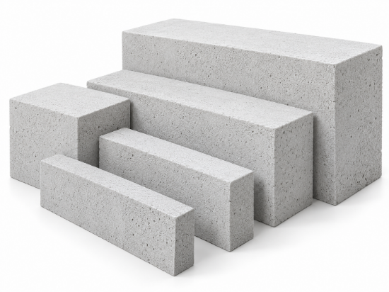 AAC blocks representing E-Con LITE blocks in multiple thicknesses